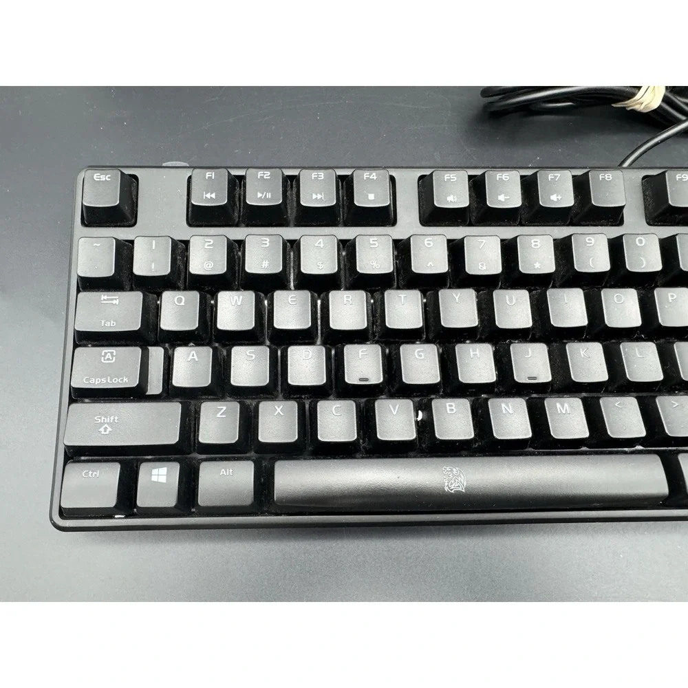Thermaltake TT eSPORTS Poseidon Gaming Keyboard Blue LEDs Blue Kalih AS IS PARTS